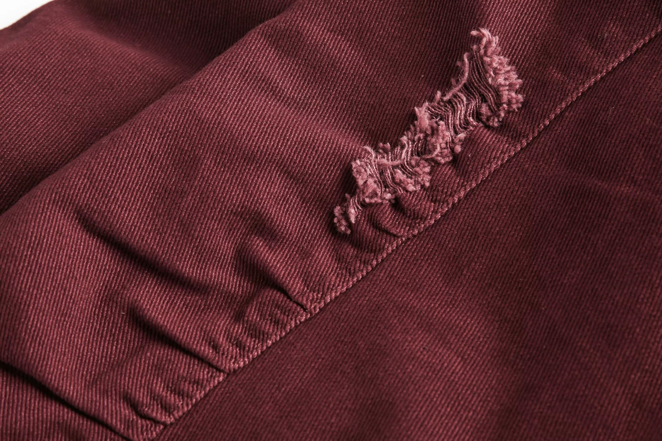 Men’s Burgundy MA-1 Distressed Bomber Jacket – Vintage American Street Baseball Style T0059