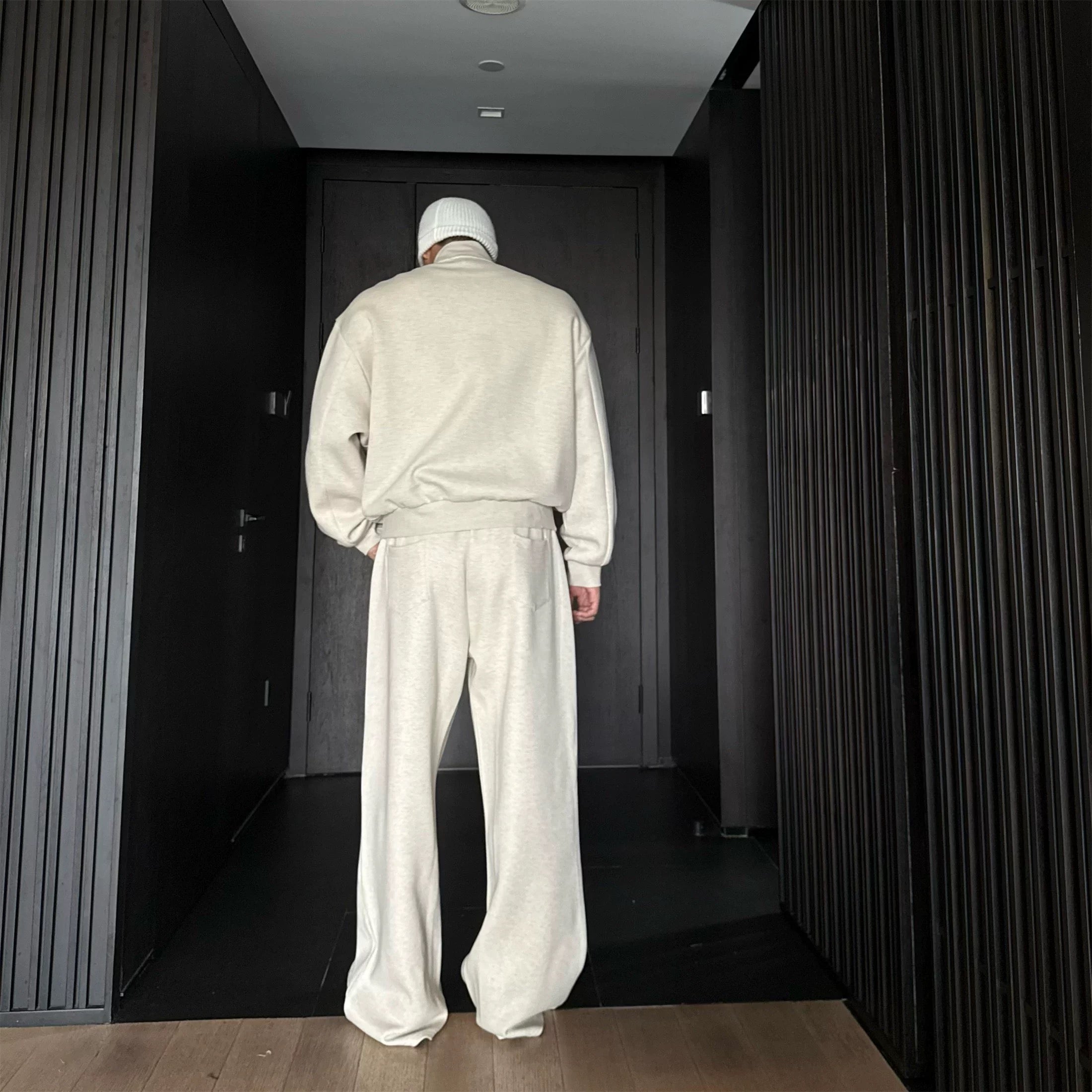 Conjunto deportivo informal para hombre: sudadera extragrande y pantalón ancho T0052