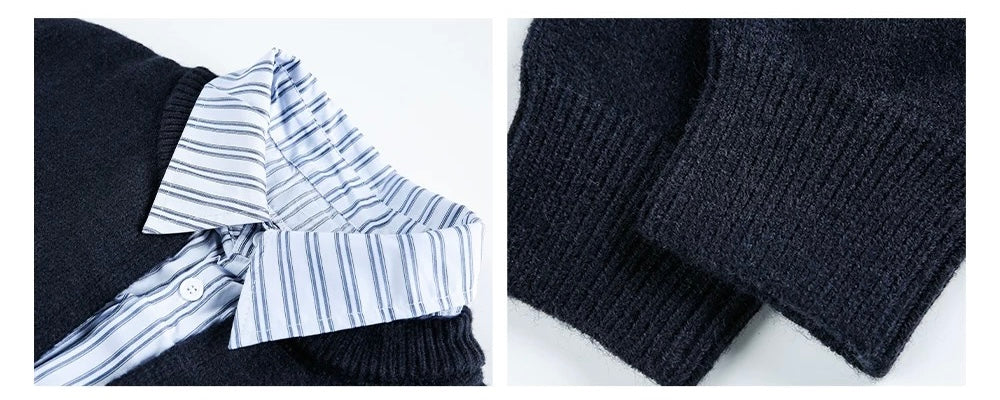 Men’s American Streetwear Loose Knit Sweater S0005