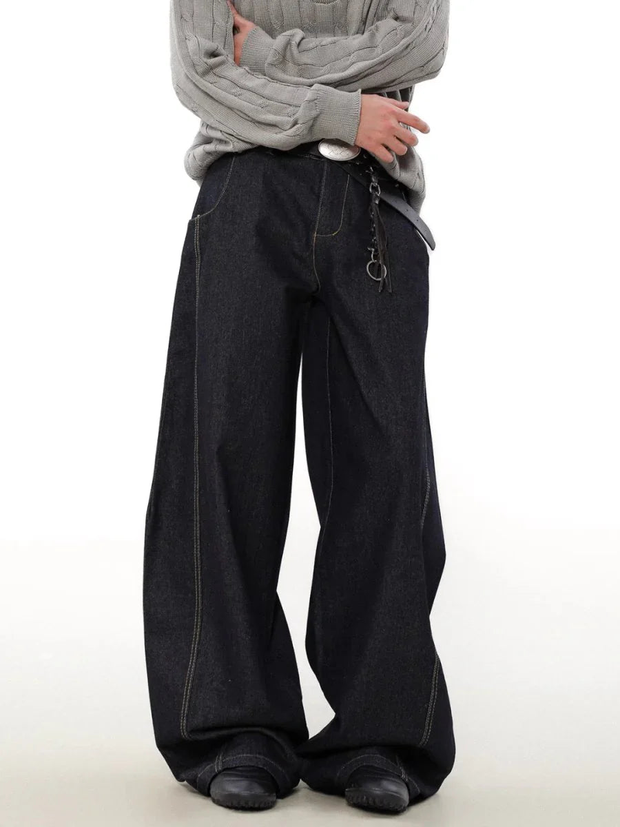 WIDE-LEGGED LOOSE JEANS B0115