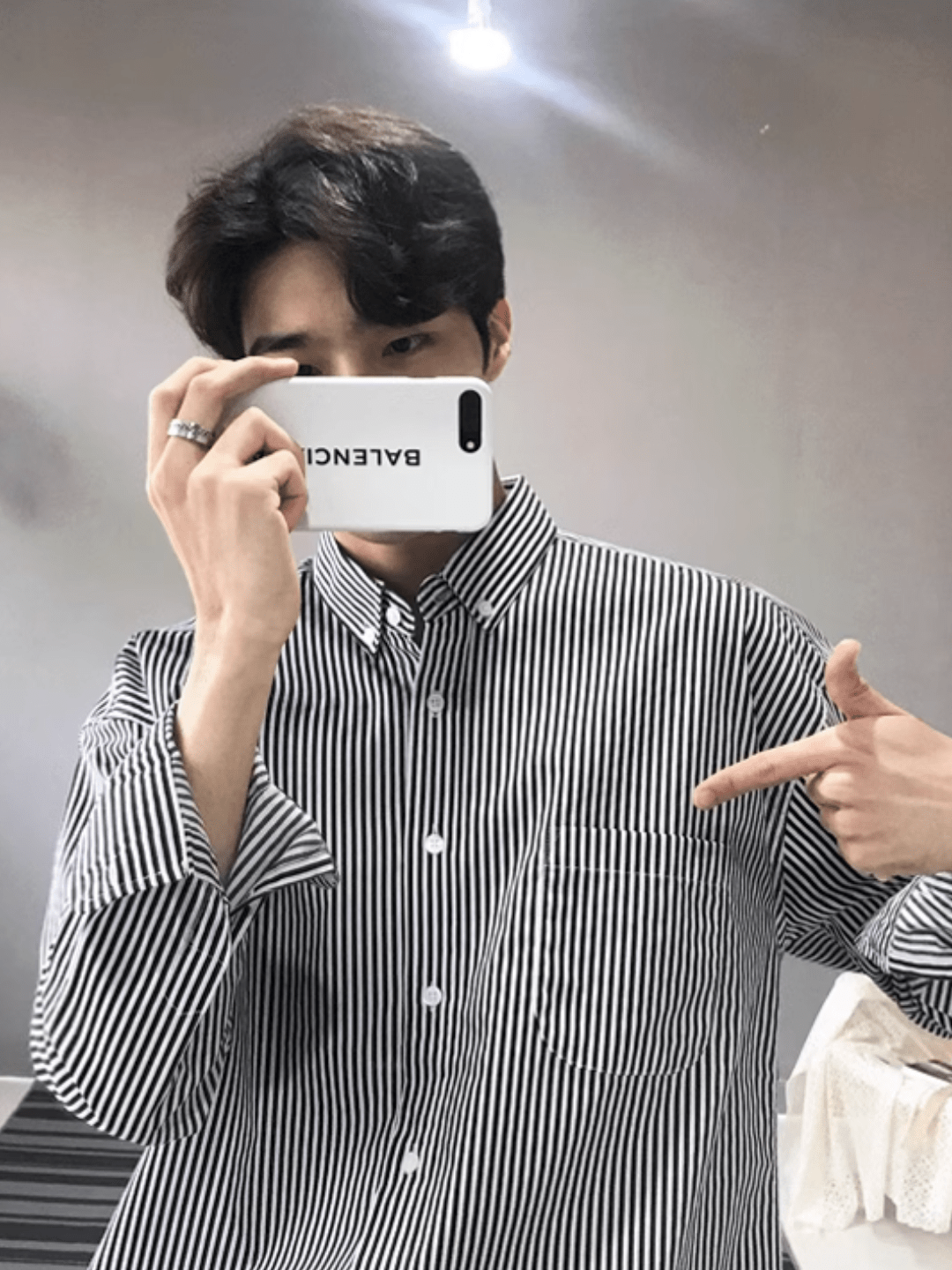 [MRCYC] Autumn long-sleeved striped shirt men J0113