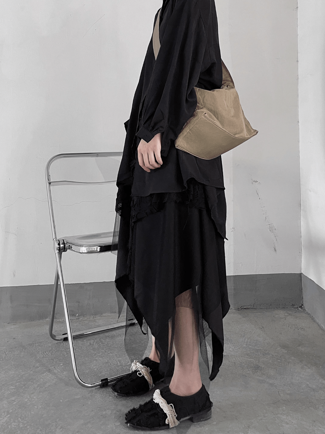 design drawstring dual-use shoulder crossbody bag A0071