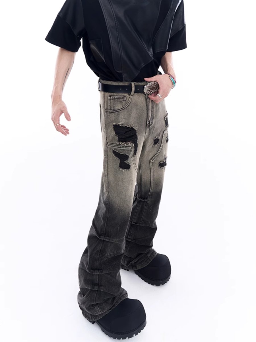 damage denim pants B0128