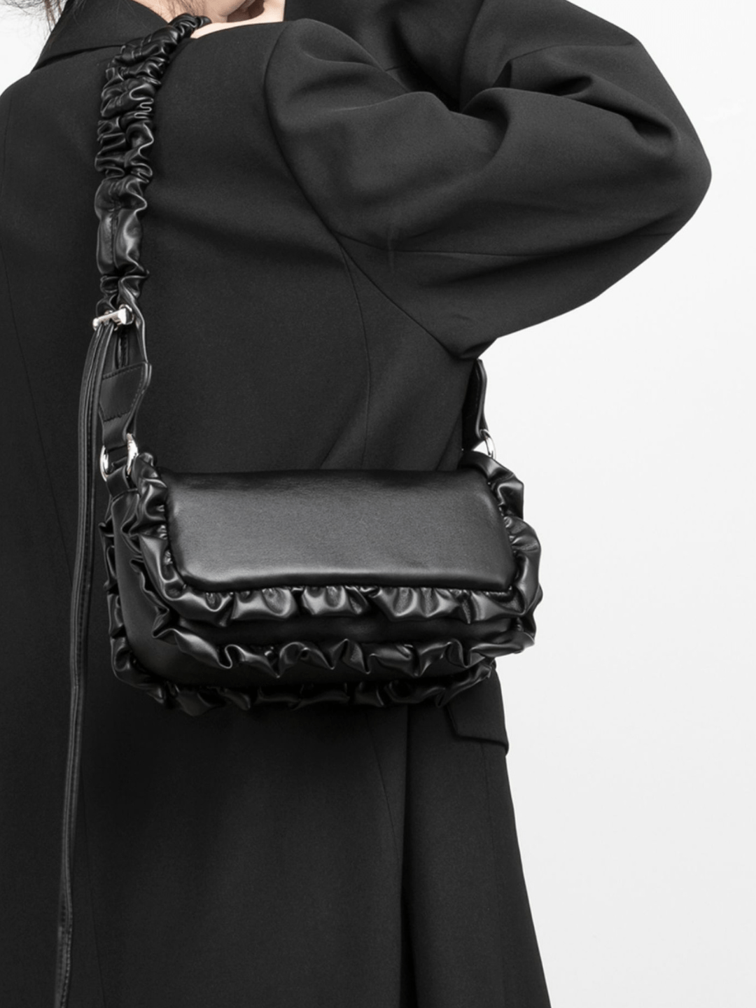 [luckystudio] decoration shoulder small square bag A0066