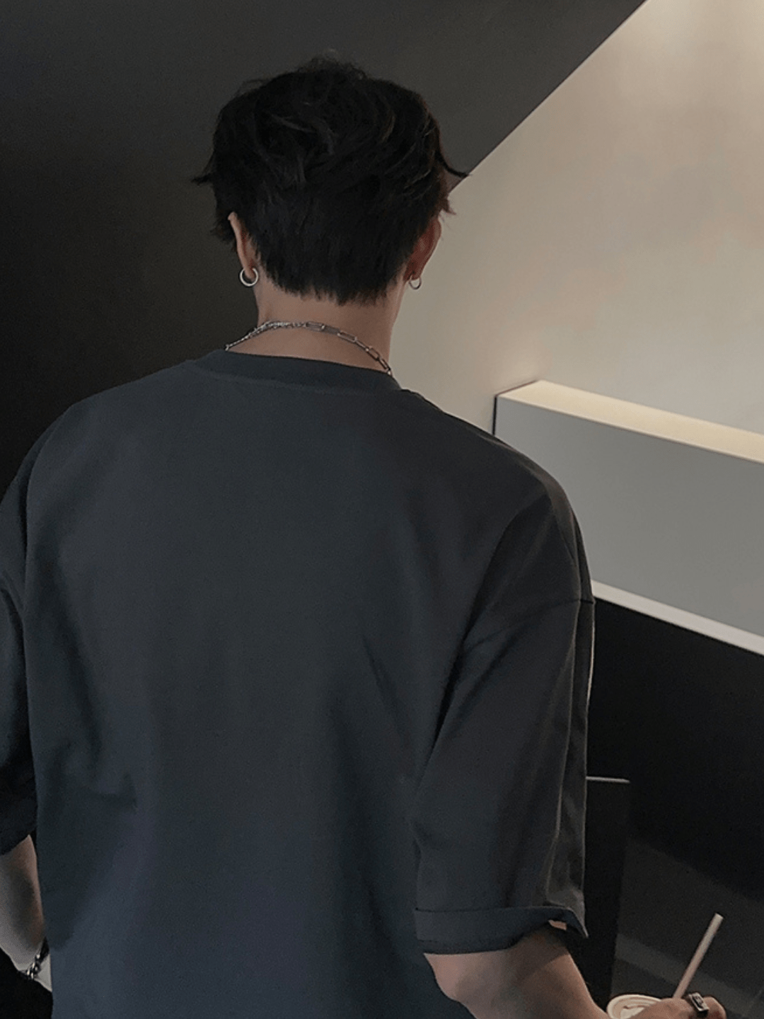 [JH HOMME] loose summer half-sleeve design t-shirt J0101