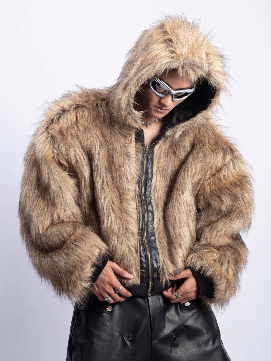 [PLAN1ONE] reversible leather cotton jacket T0160