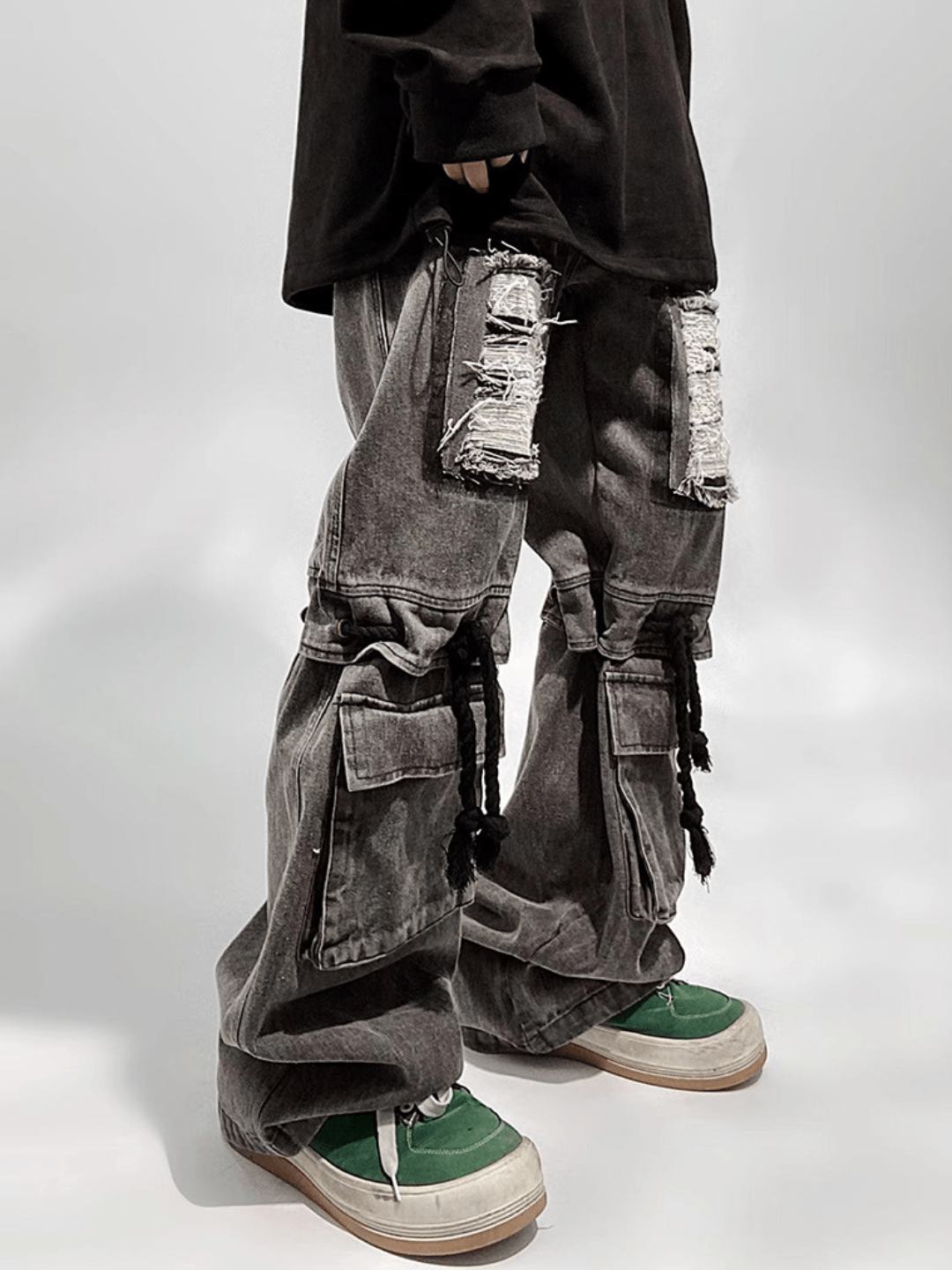 vintage straight wide leg pants B0140