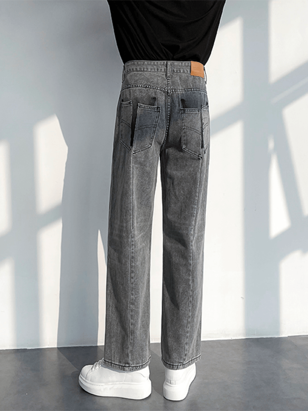 [HOHO] Loose Straight Denim PantsB0139