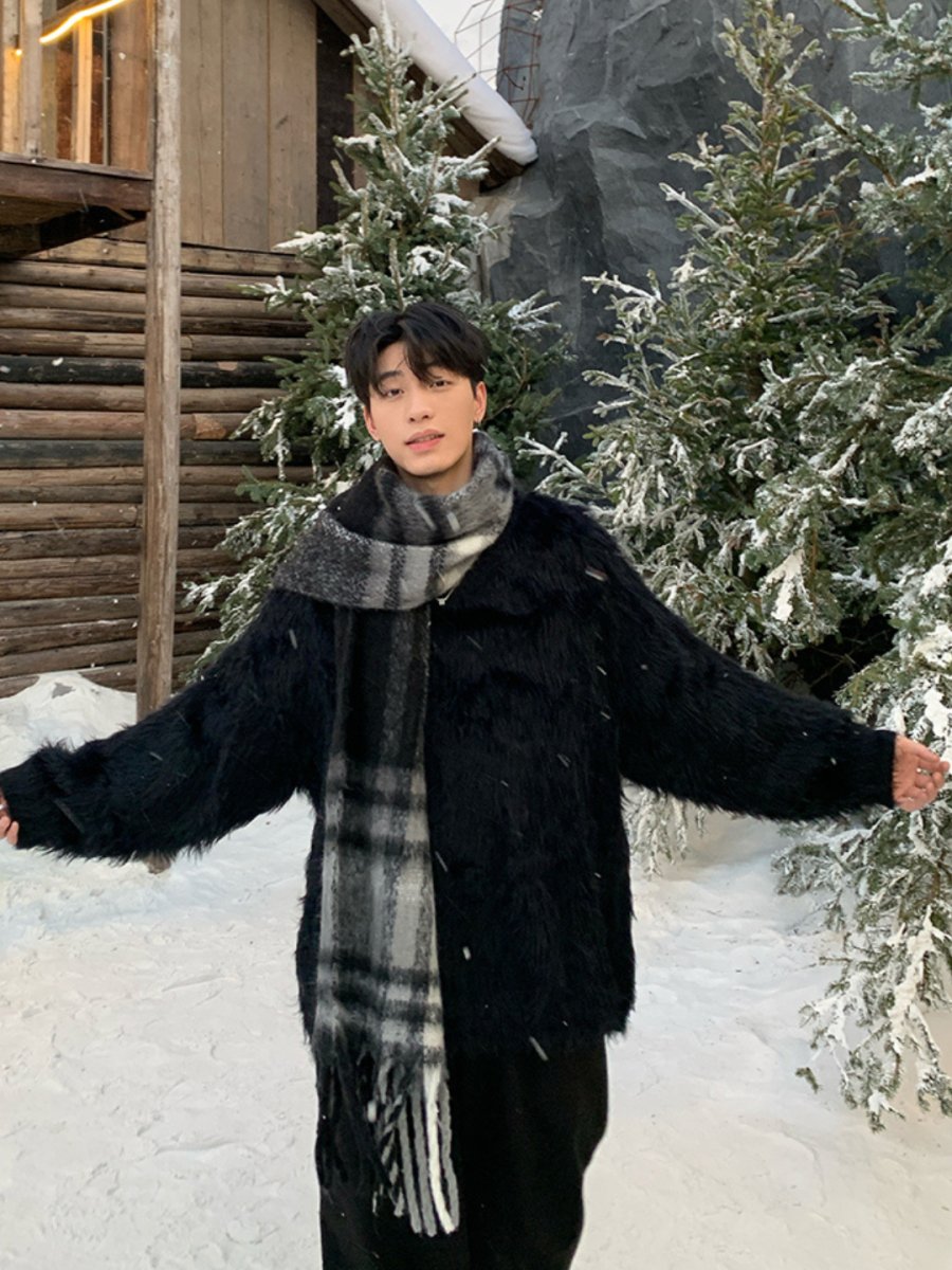 [ONELYC1NS] mink hair loose sweater S0190