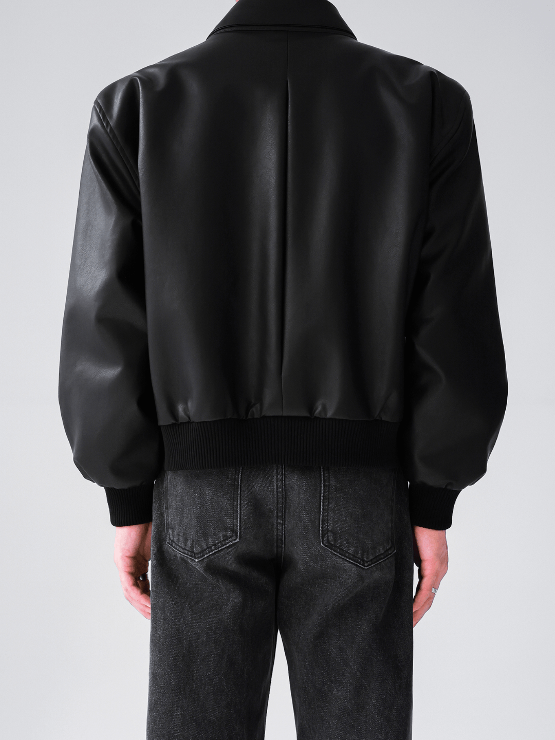 [HOHO] Dumb black leather jacket T0165