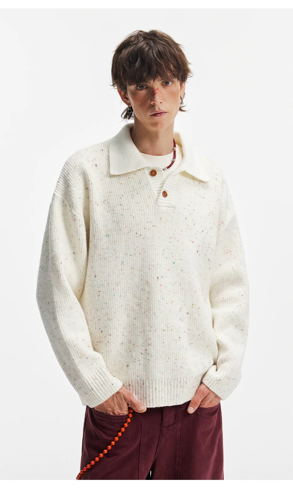 Men’s American Streetwear Loose Knit Sweater S0006