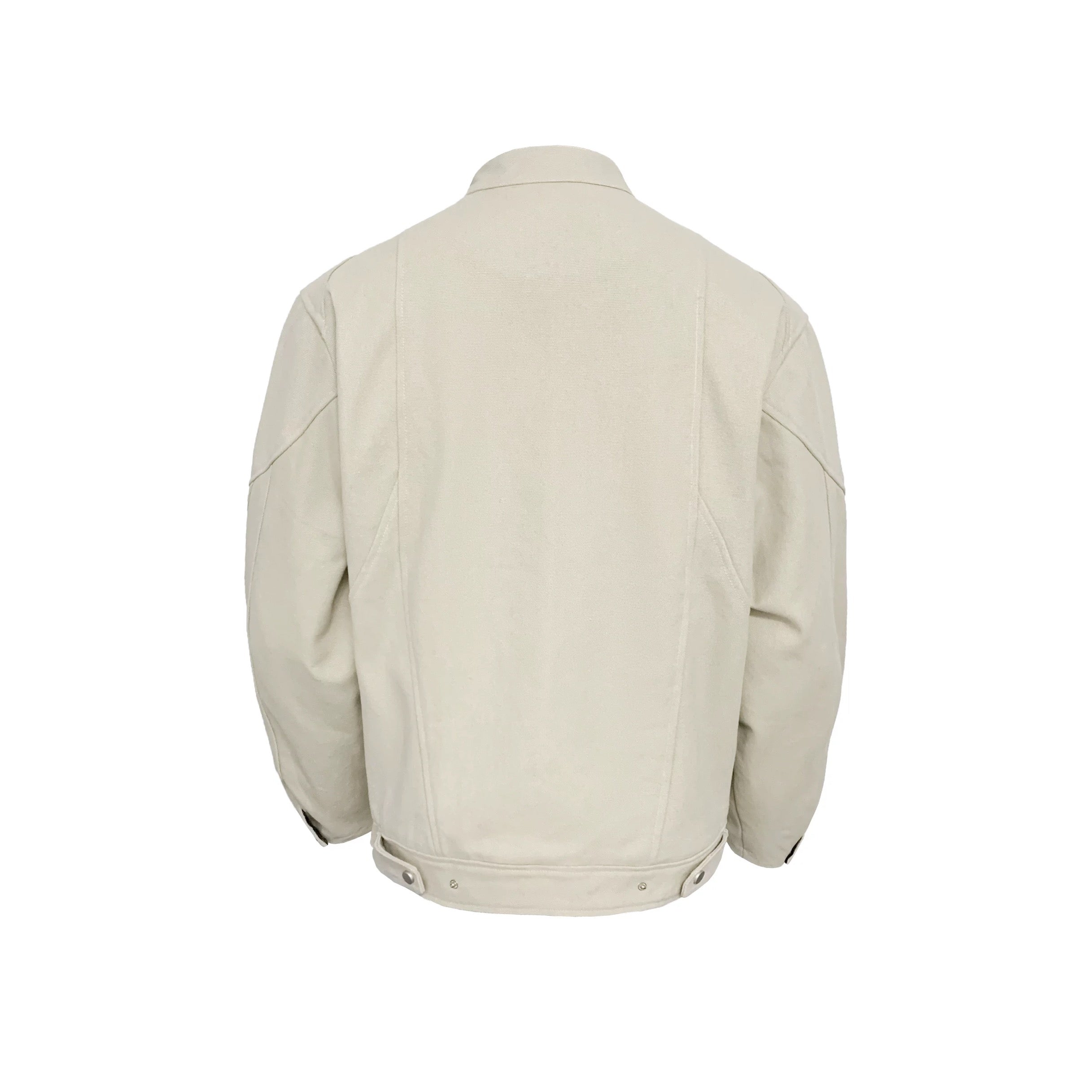 Harrington Stand Collar Utility Jacket – American Vintage Streetwear Coat T0032