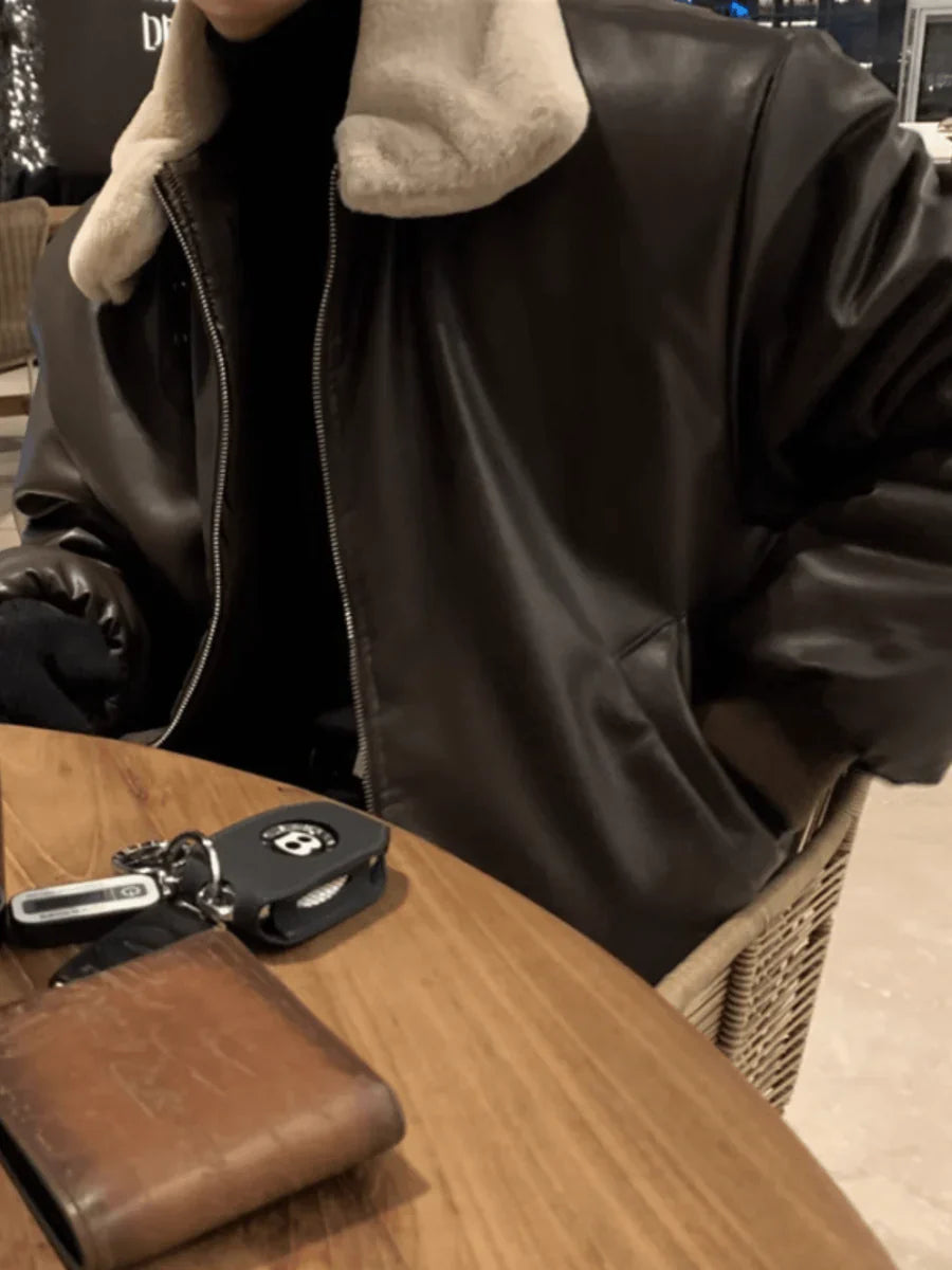 KOREAN LAMB WOOL COTTON COAT JACKET T0106