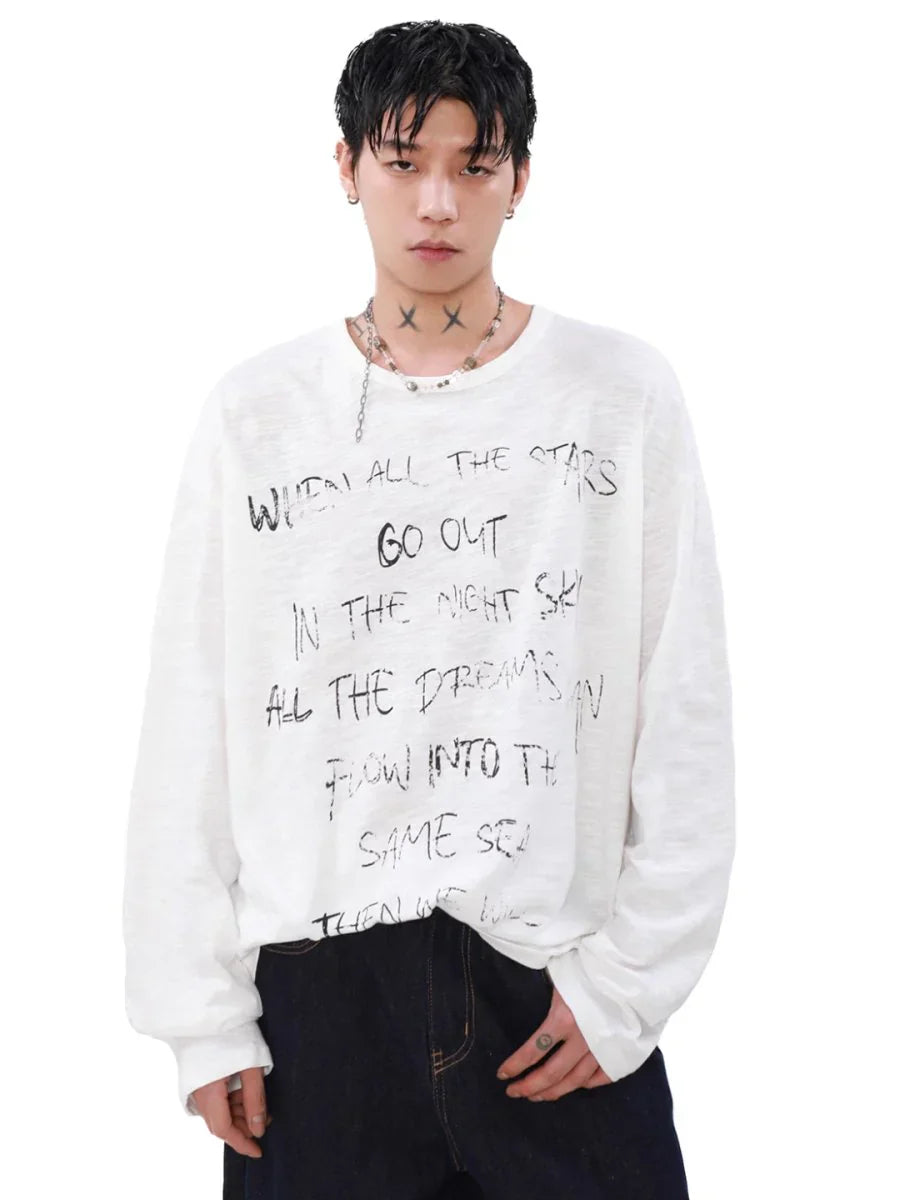 [MRNEARLY] LONG-SLEEVED T-SHIRT J0095