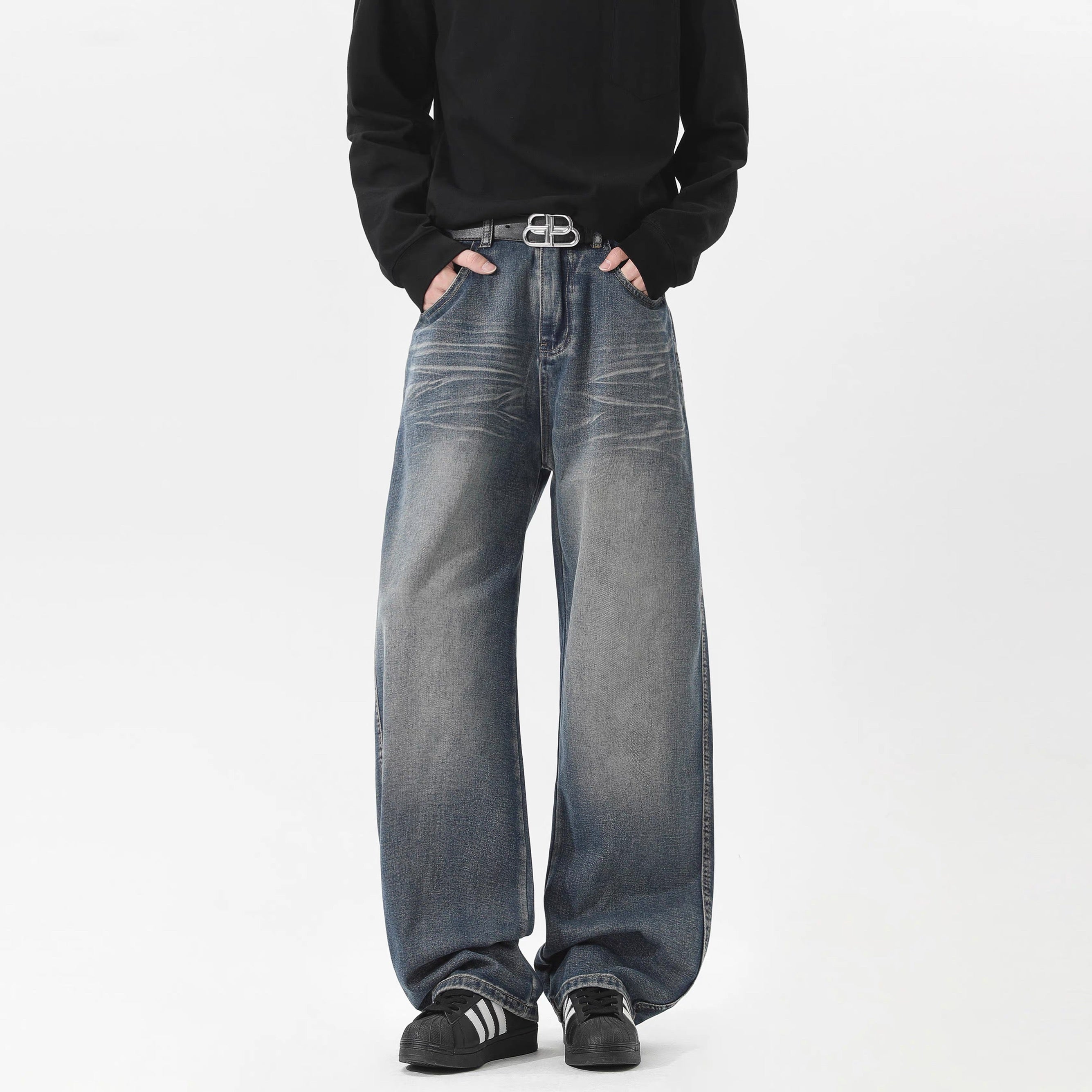 Men’s American Vintage Washed Denim Jeans B0036