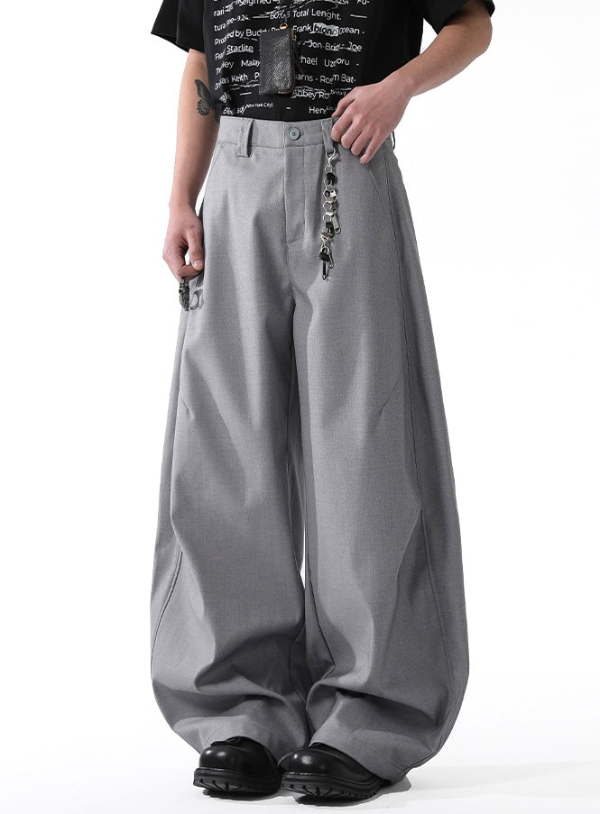 DRAPED PLEAT WIDE TROUSERS B0158