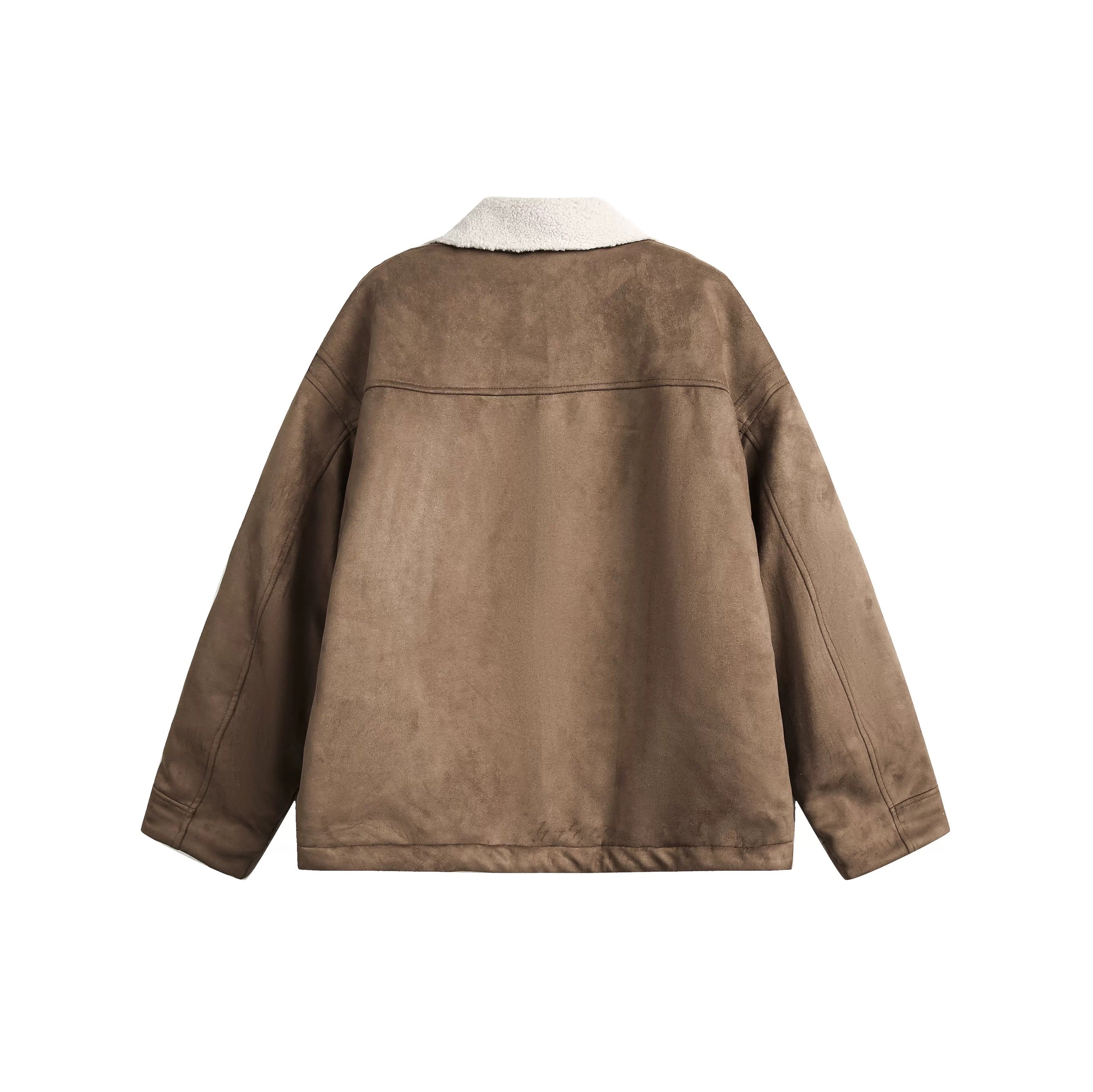 Abrigo de ante grueso estilo retro americano para hombre T0244