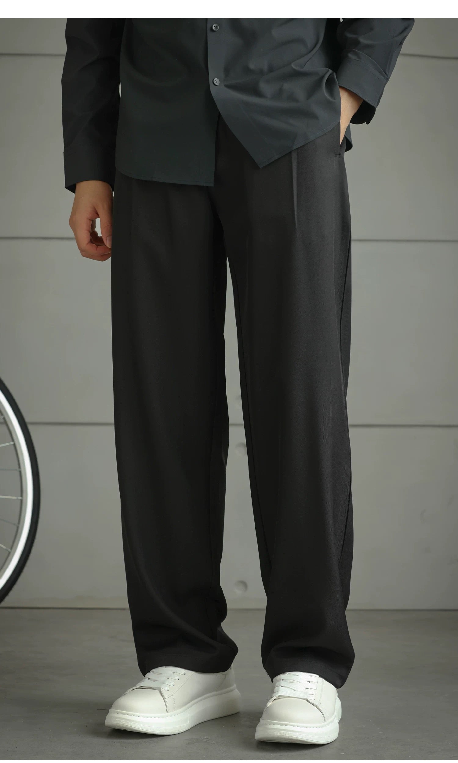 Men’s Straight-Leg Oversized Casual Pants B0030