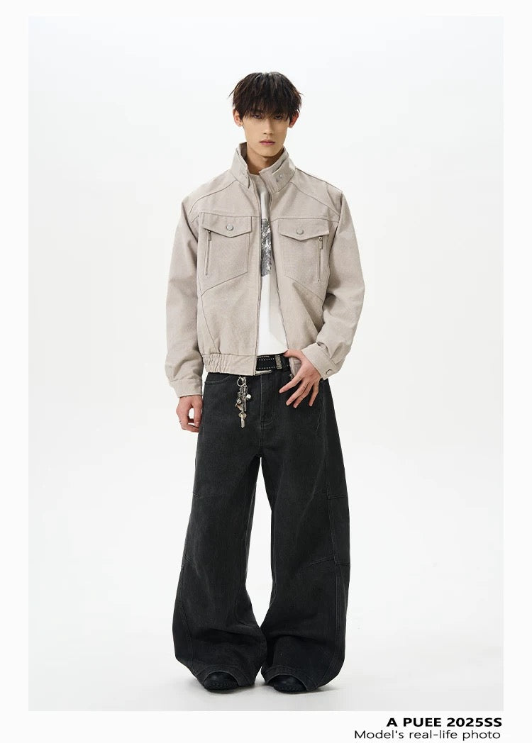 Men’s American Stand-Collar Jacket T0011