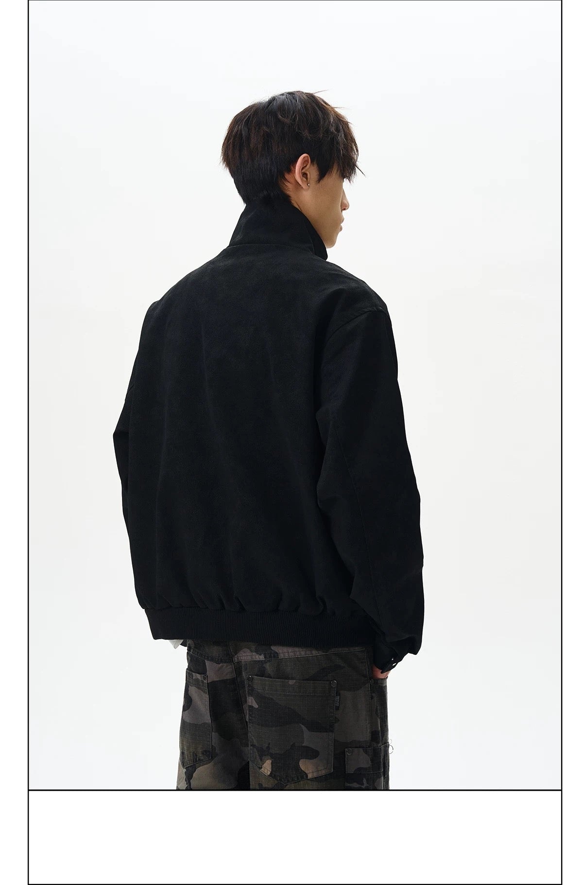 Men’s Stand-Collar American Streetwear Jacket T0015