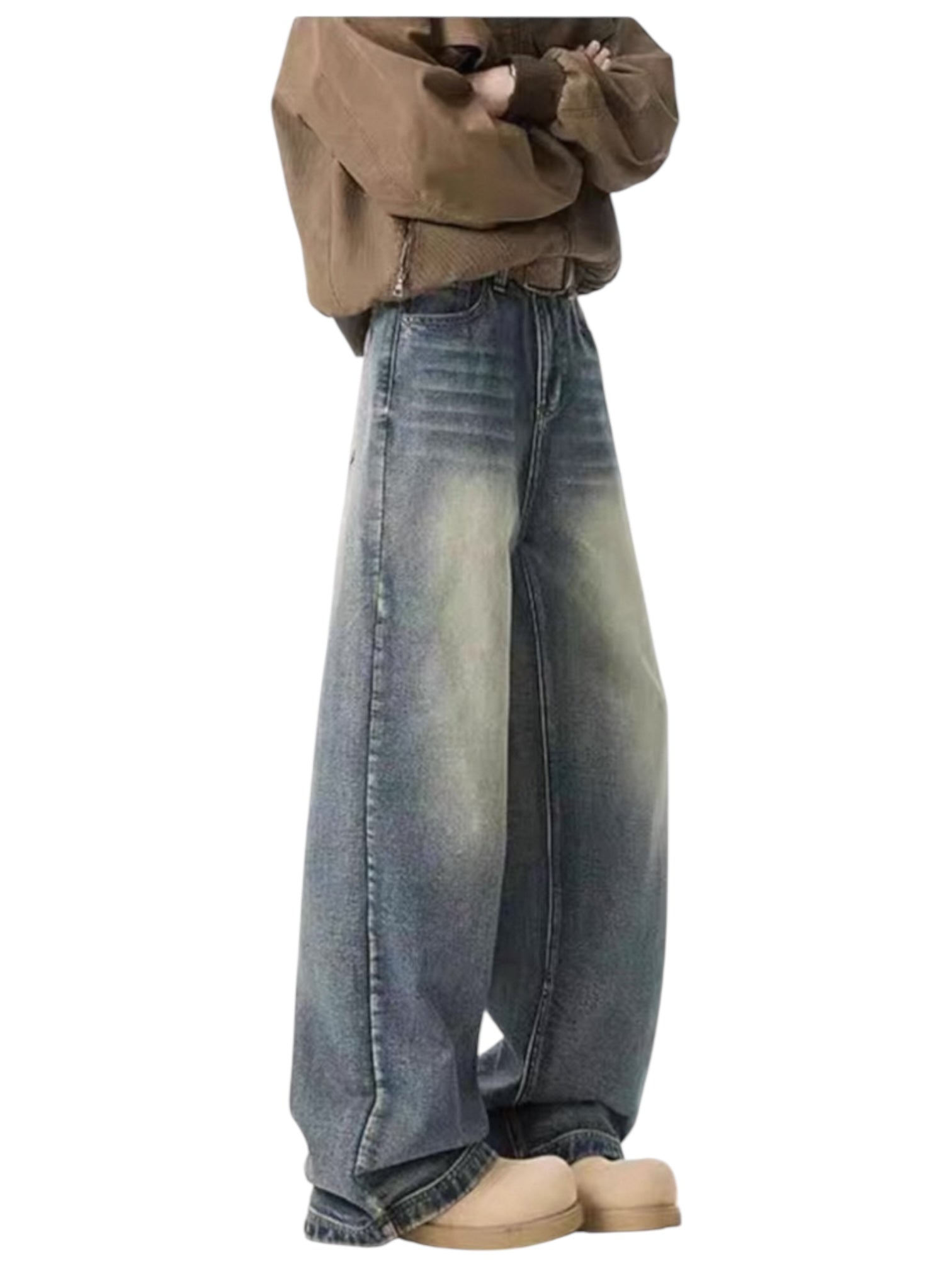 [GRACERUB] DIRTY FLARE-CUT JEANS B0312