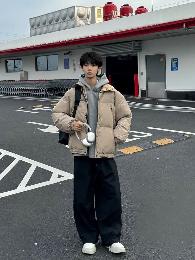 Chaqueta de trabajo acolchada para hombre – American Retro Utility Quilted Outerwear T0147