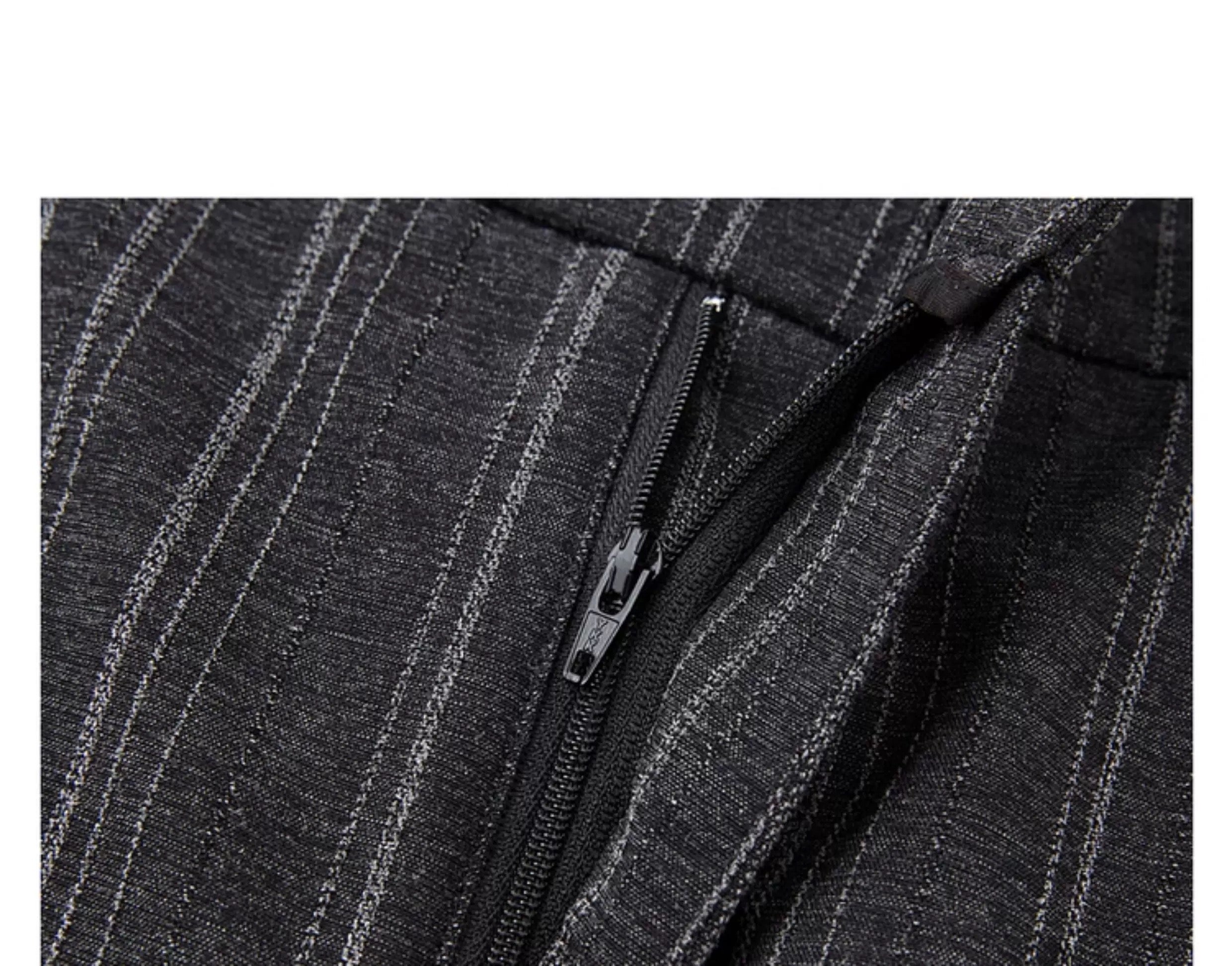 Autumn Korean-Style Striped Lazy-Fit: Men's Wide-Leg Casual Long Trousers T0042