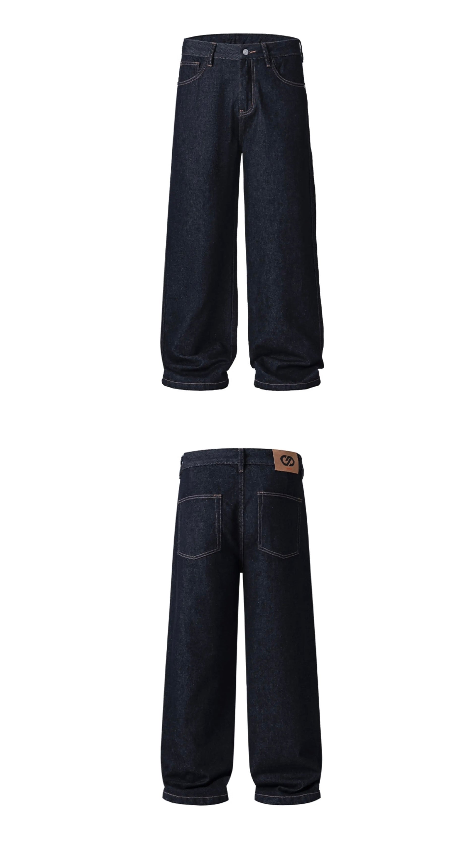 Men’s Vintage Raw Denim Streetwear Jeans B0034