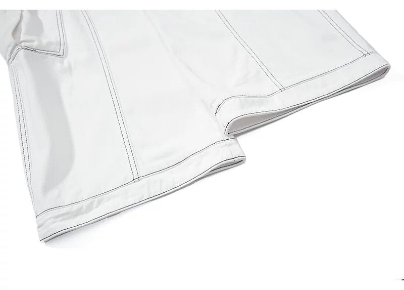 American Curved Wide-Leg Streetwear Trousers B0085