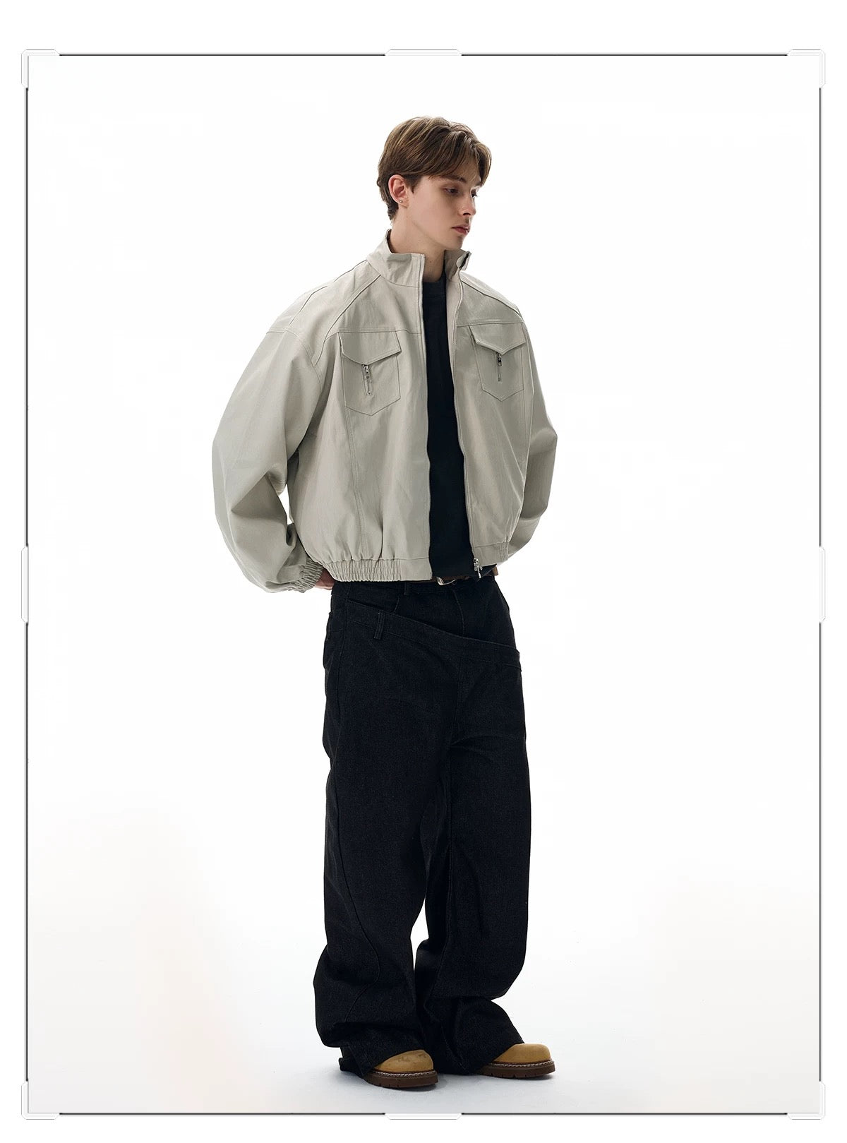 Men’s American Stand-Collar Jacket T0010