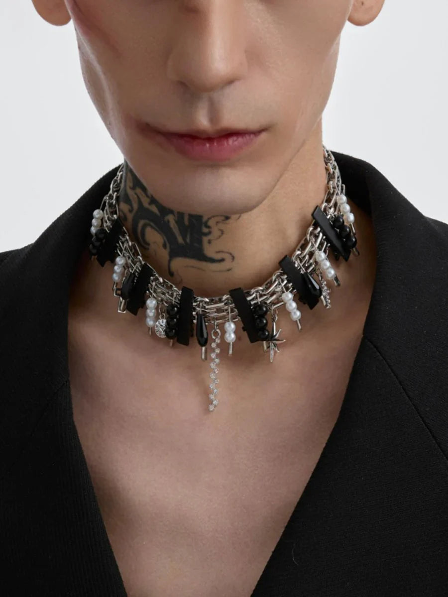 [STRUC TON] STRUC TON PUNK NECKLACE A0049