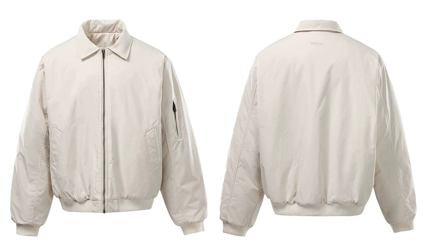 Men’s Vintage Bomber Puffer Jacket – American Retro Flight Cotton Outerwear T0070