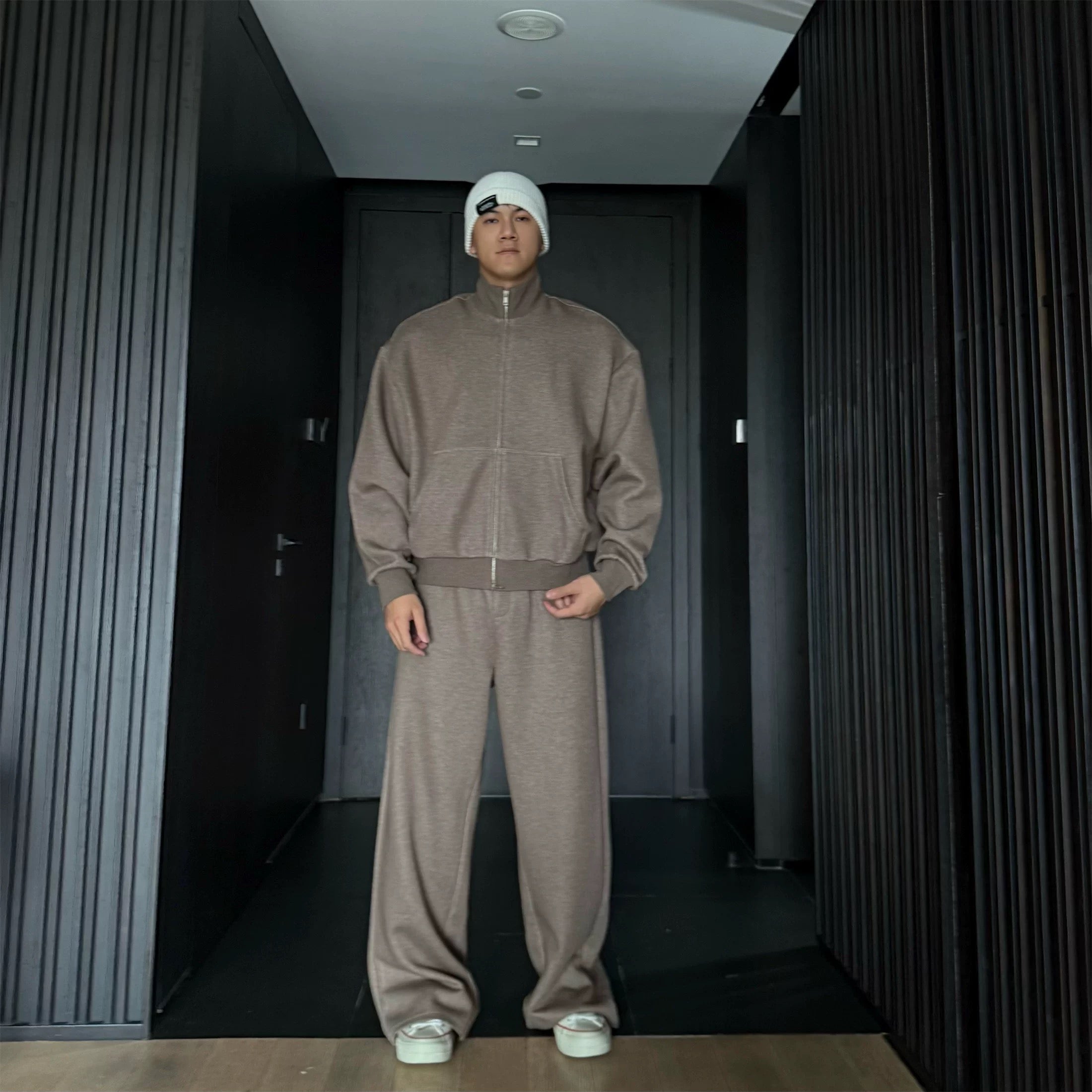 Conjunto deportivo informal para hombre: sudadera extragrande y pantalón ancho T0052