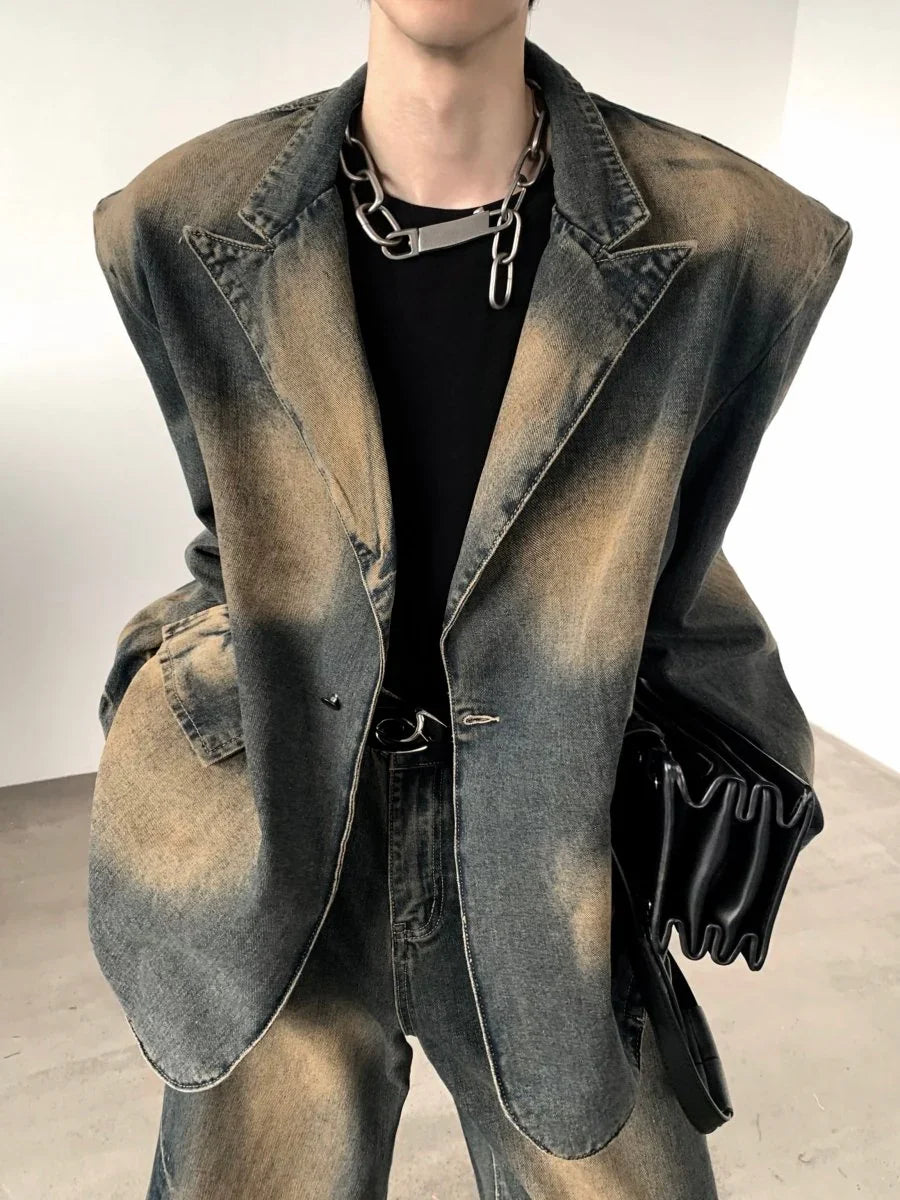 [AUTUMNWIND] DENIM JACKET + BOTTOMS T0122