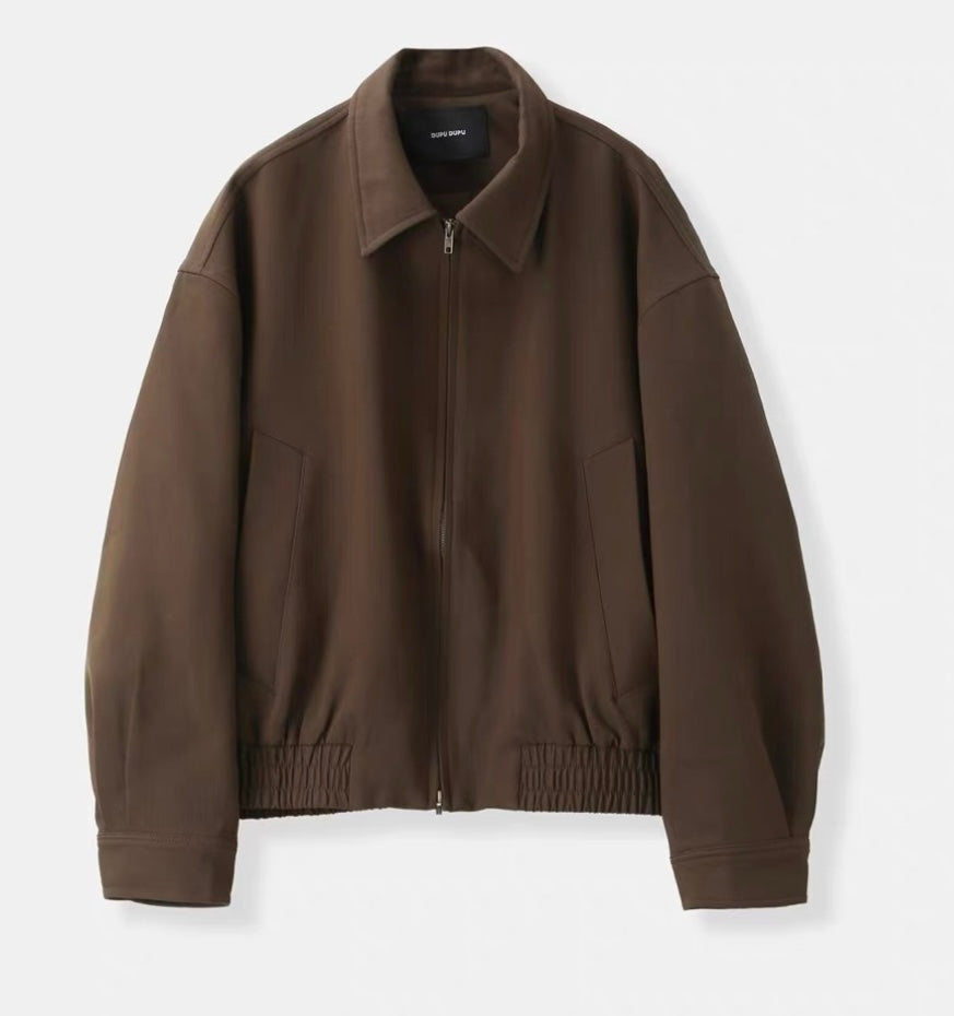 Men’s American Retro Commuter Jacket – Minimal Vintage Street Outerwear T0061