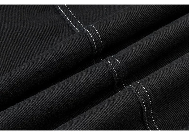 American Curved Wide-Leg Streetwear Trousers B0085