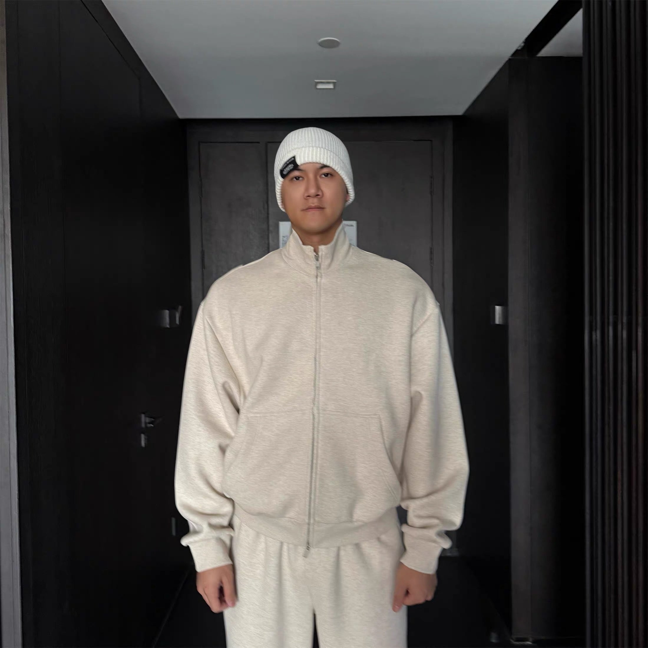 Conjunto deportivo informal para hombre: sudadera extragrande y pantalón ancho T0052