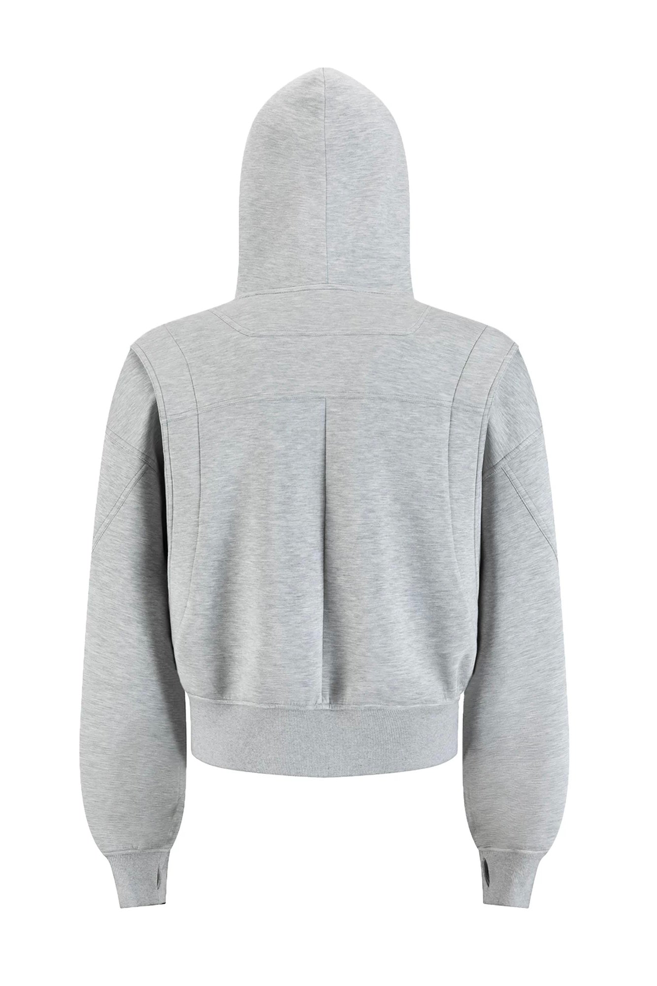 [FLAT ROOM] STRUCTURED BOX CUT ZIP-UP HOODIE S0210