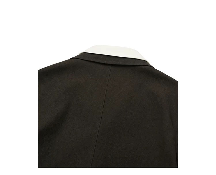 Men’s Deconstructed Layered Jacket – Vintage Minimal Street Outerwear T0058