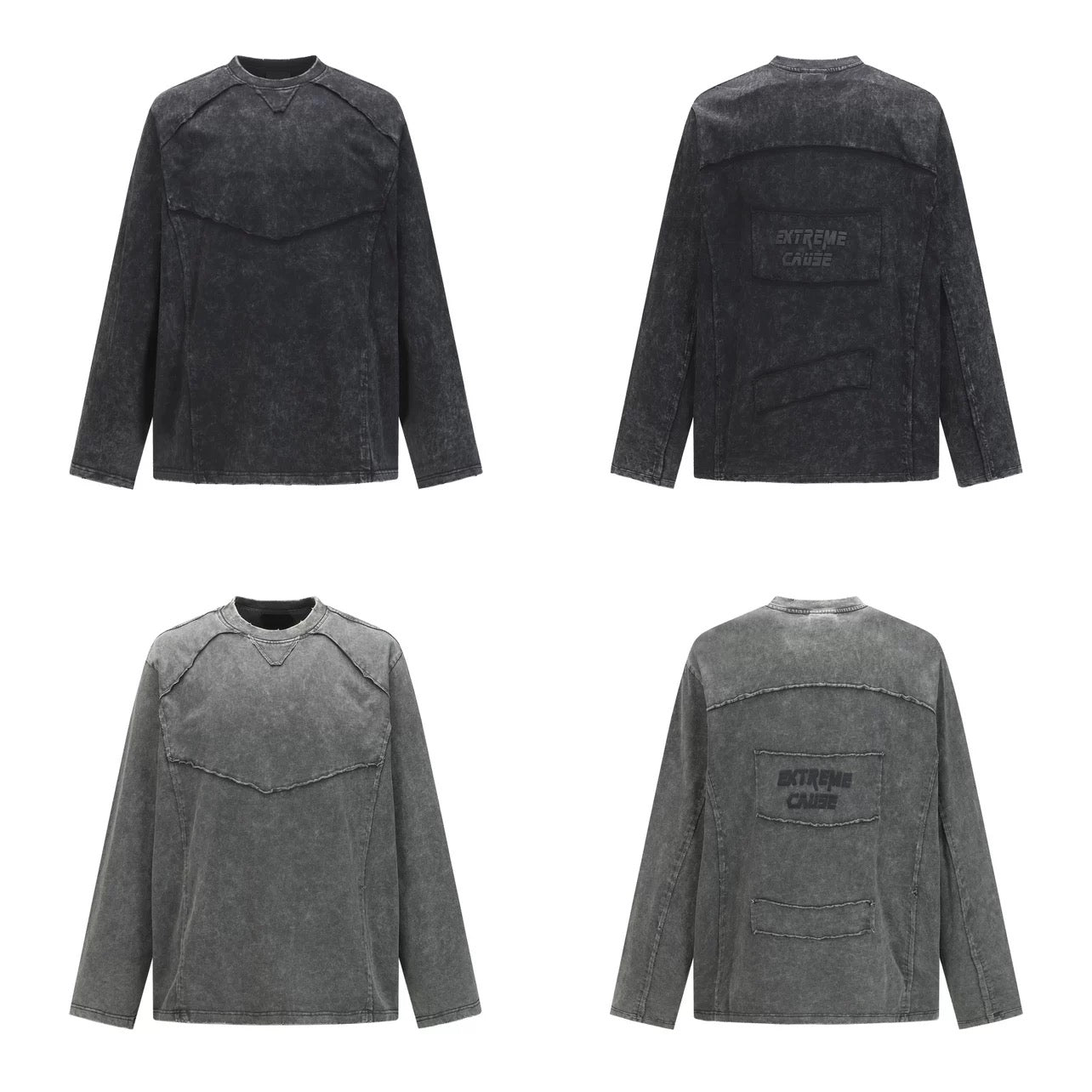 Men’s Solid Color Long-Sleeve T-Shirt S0012