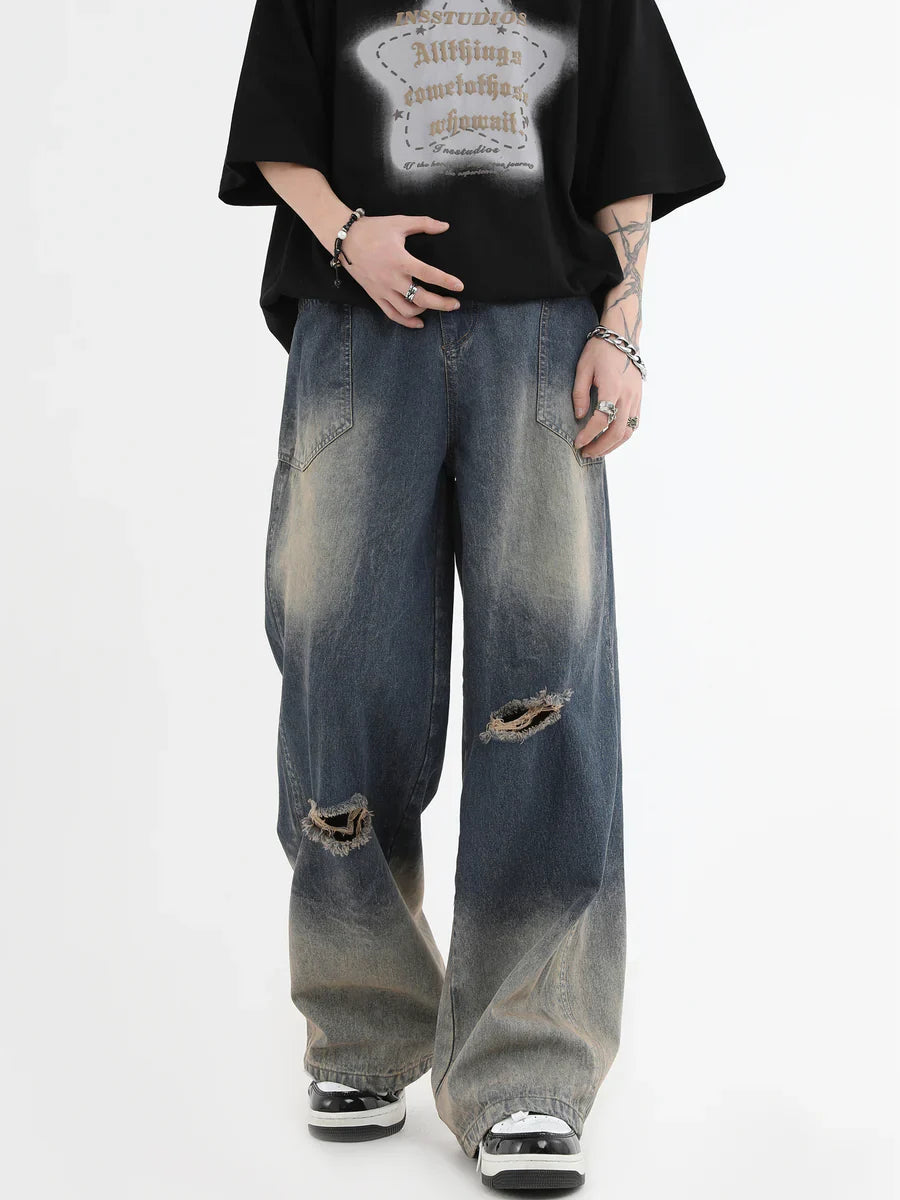 AMERICAN CUT WASH JEANS B0112