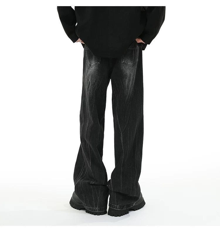 Vaqueros de calle americanos: pantalones holgados vintage B0039