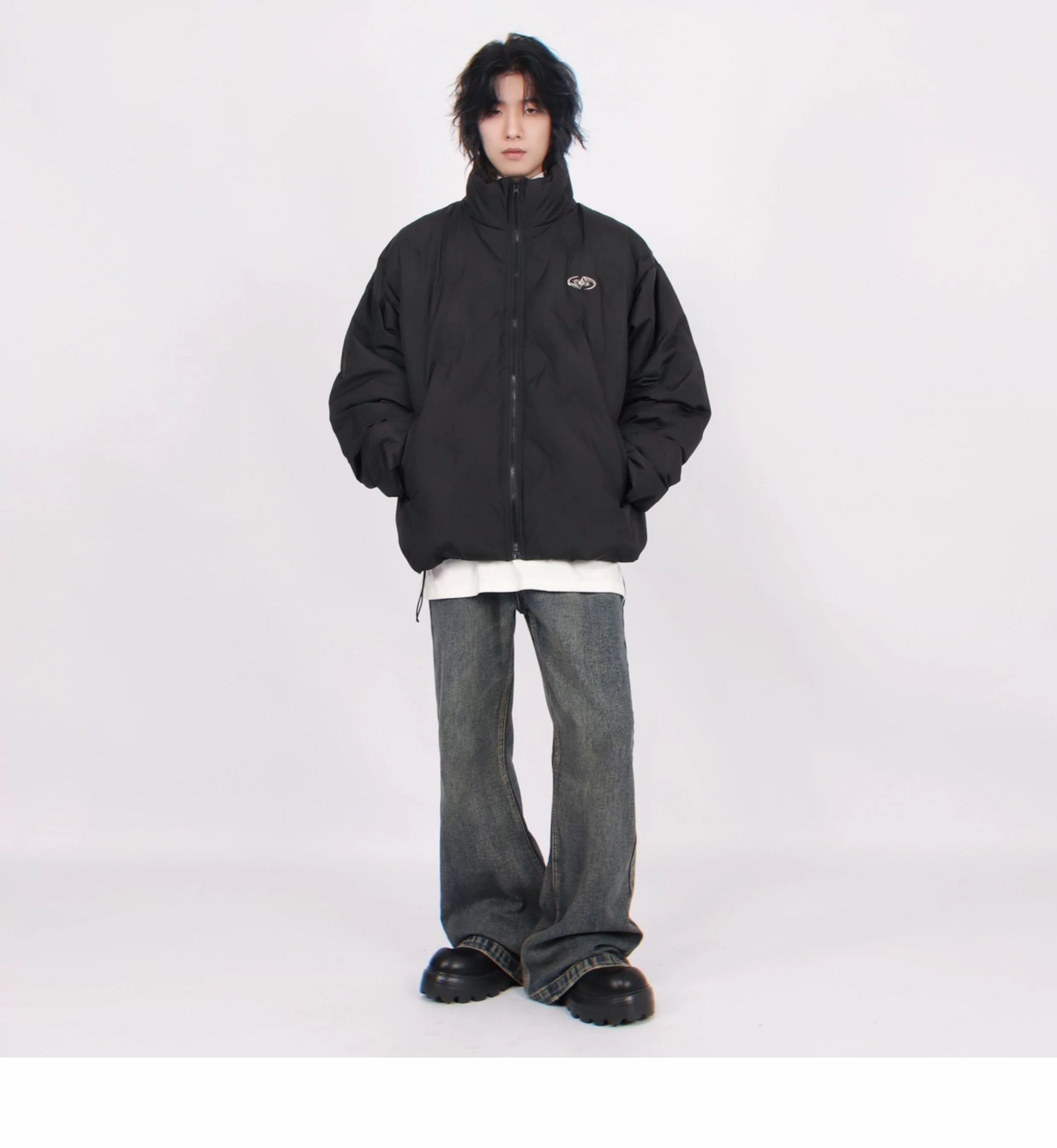 Men’s American Stand-Collar Puffer Jacket T0013