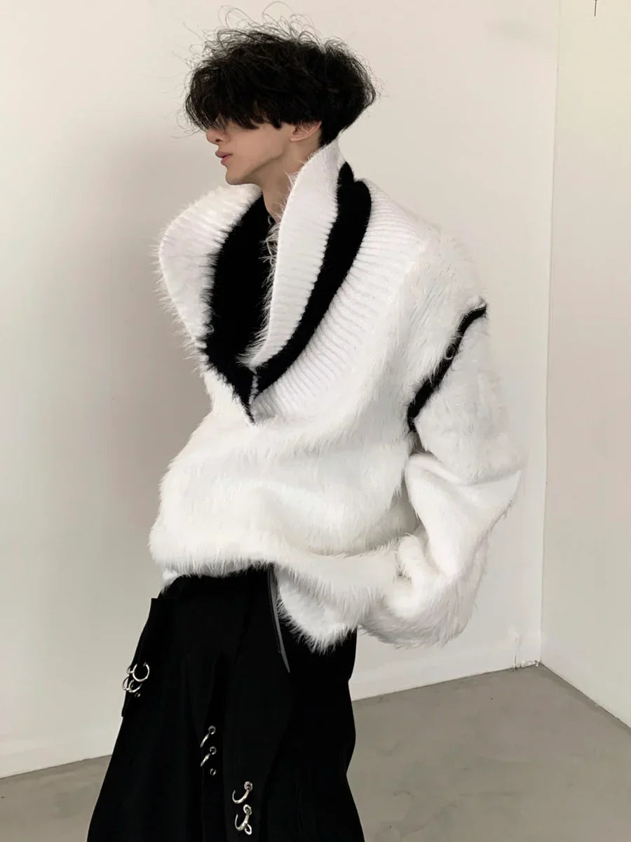 [AUTUMNWIND] DESIGN LOOSE V-NECK KNIT SWEATER S0179