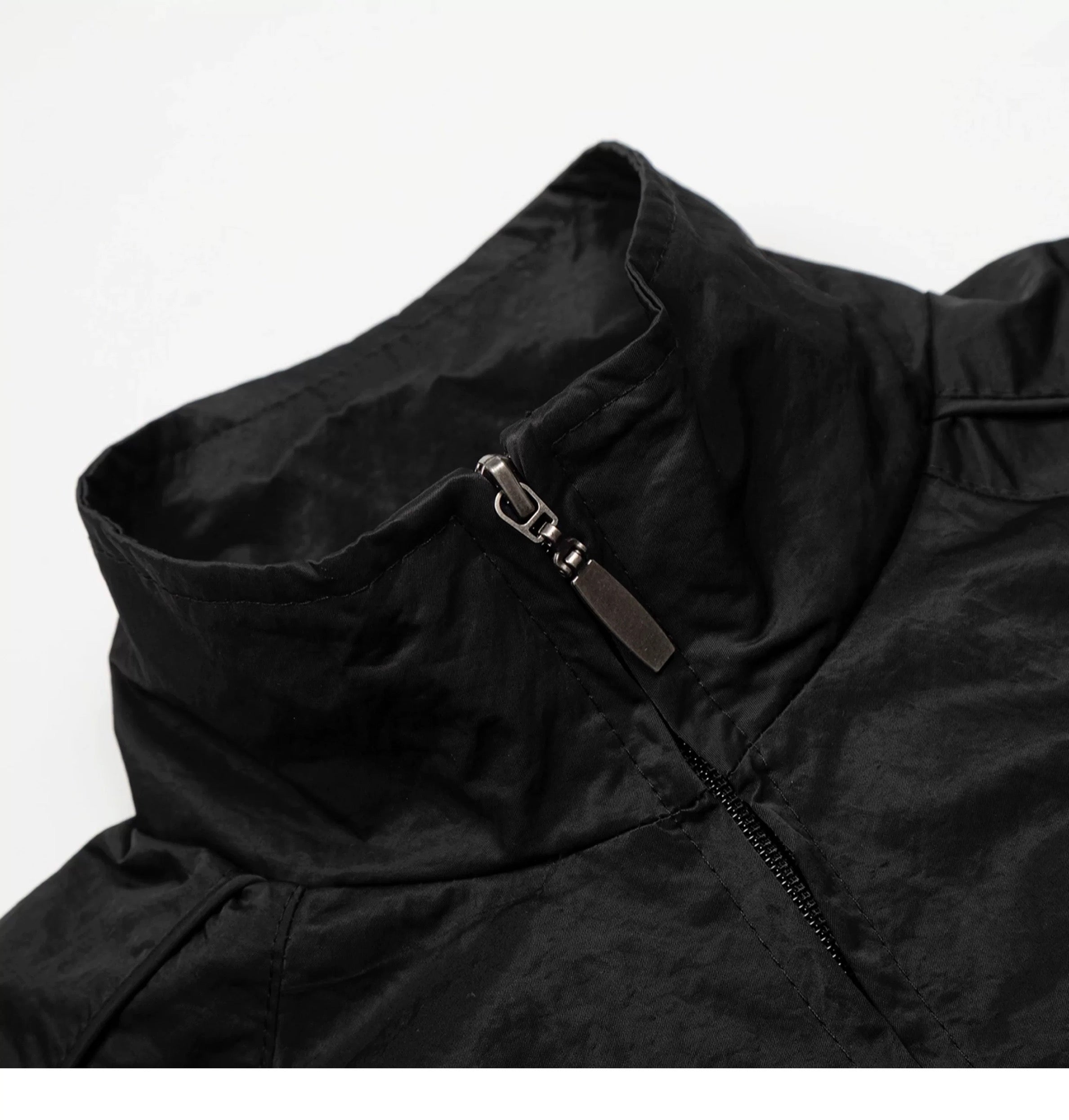 American Letter Print Jacket – Vintage Streetwear Varsity Zip Jacket T0026