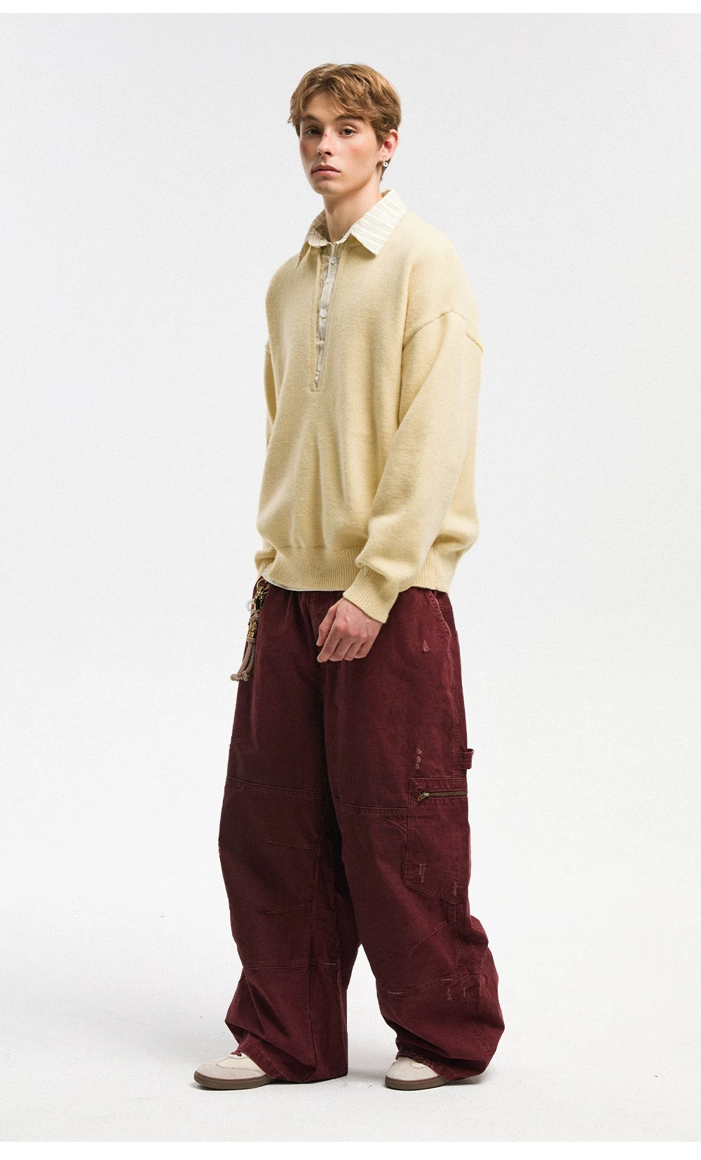 Men’s American Streetwear Loose Knit Sweater S0005