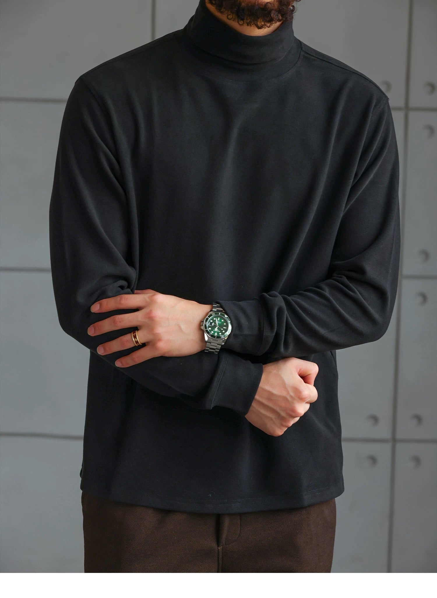 Men’s High Collar Long-Sleeve Tee S0020