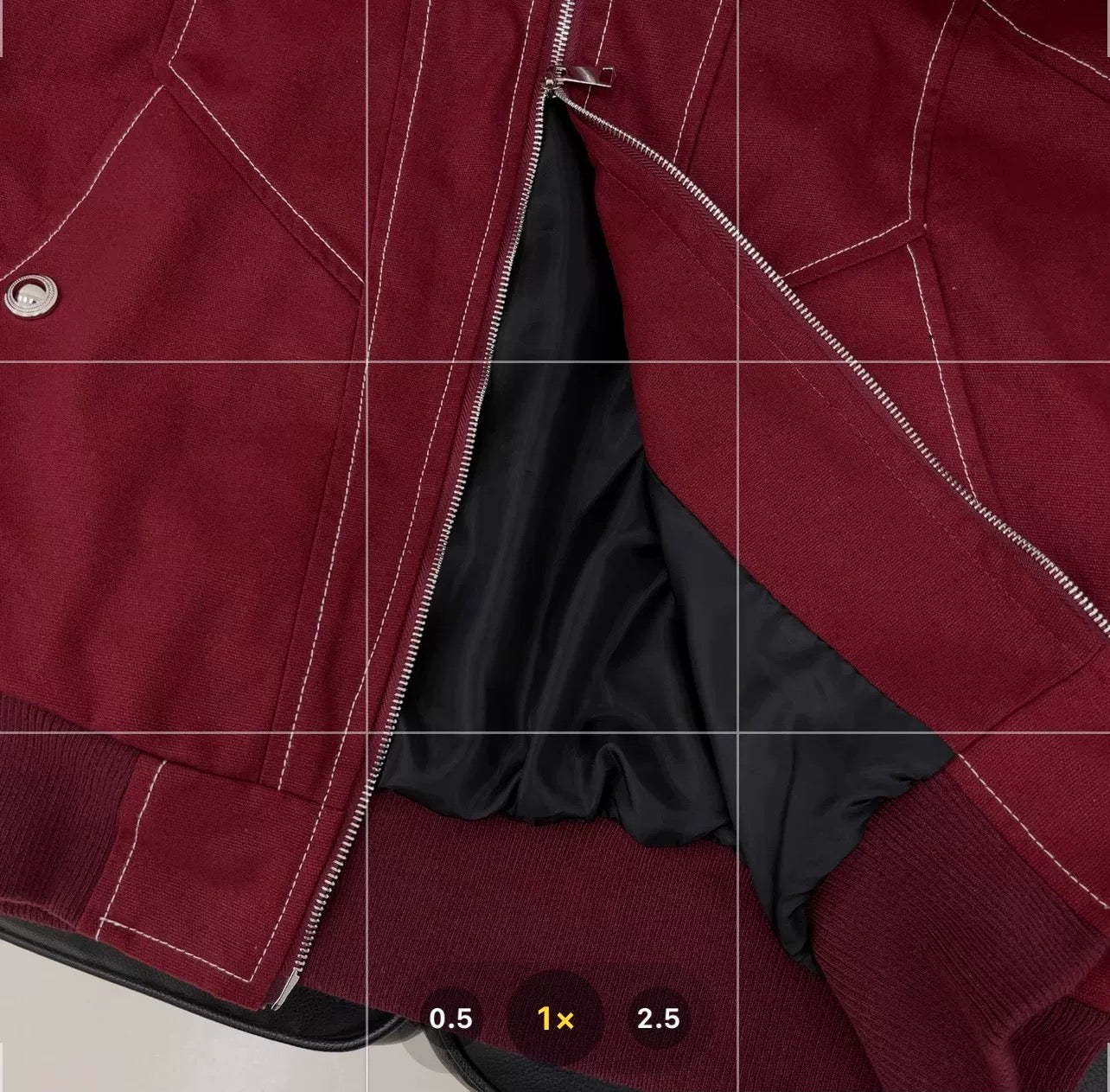 メンズ レッド コントラストステッチ フード付きジャケット - ストリートウェア ショート丈アウターコート T0050