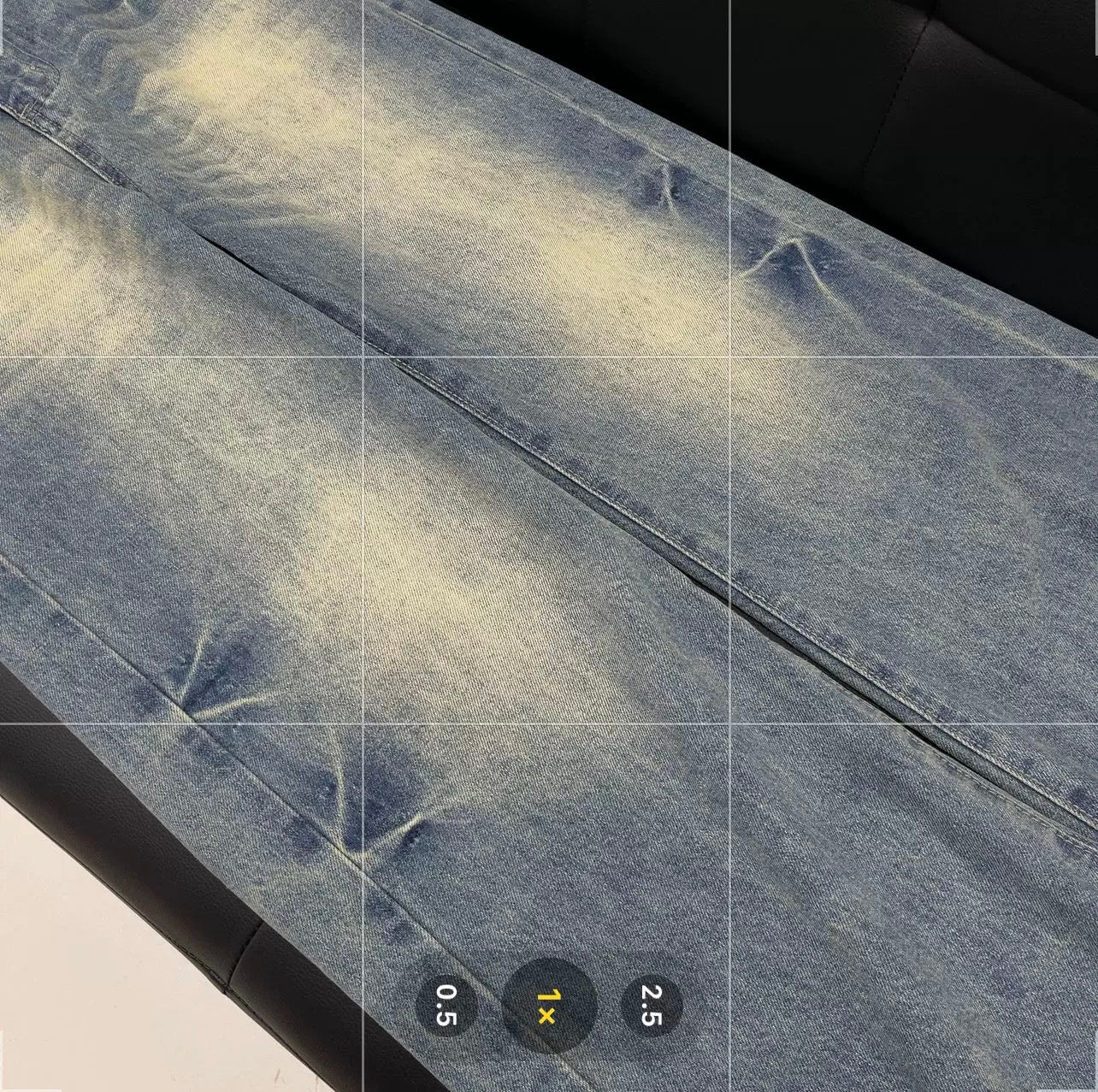 Men’s Lightning Pattern Flared Jeans – Vintage American Streetwear Denim Pants B0061