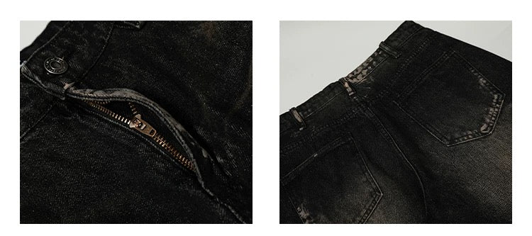 Men’s American Vintage Wide-Leg Denim Jeans B0020